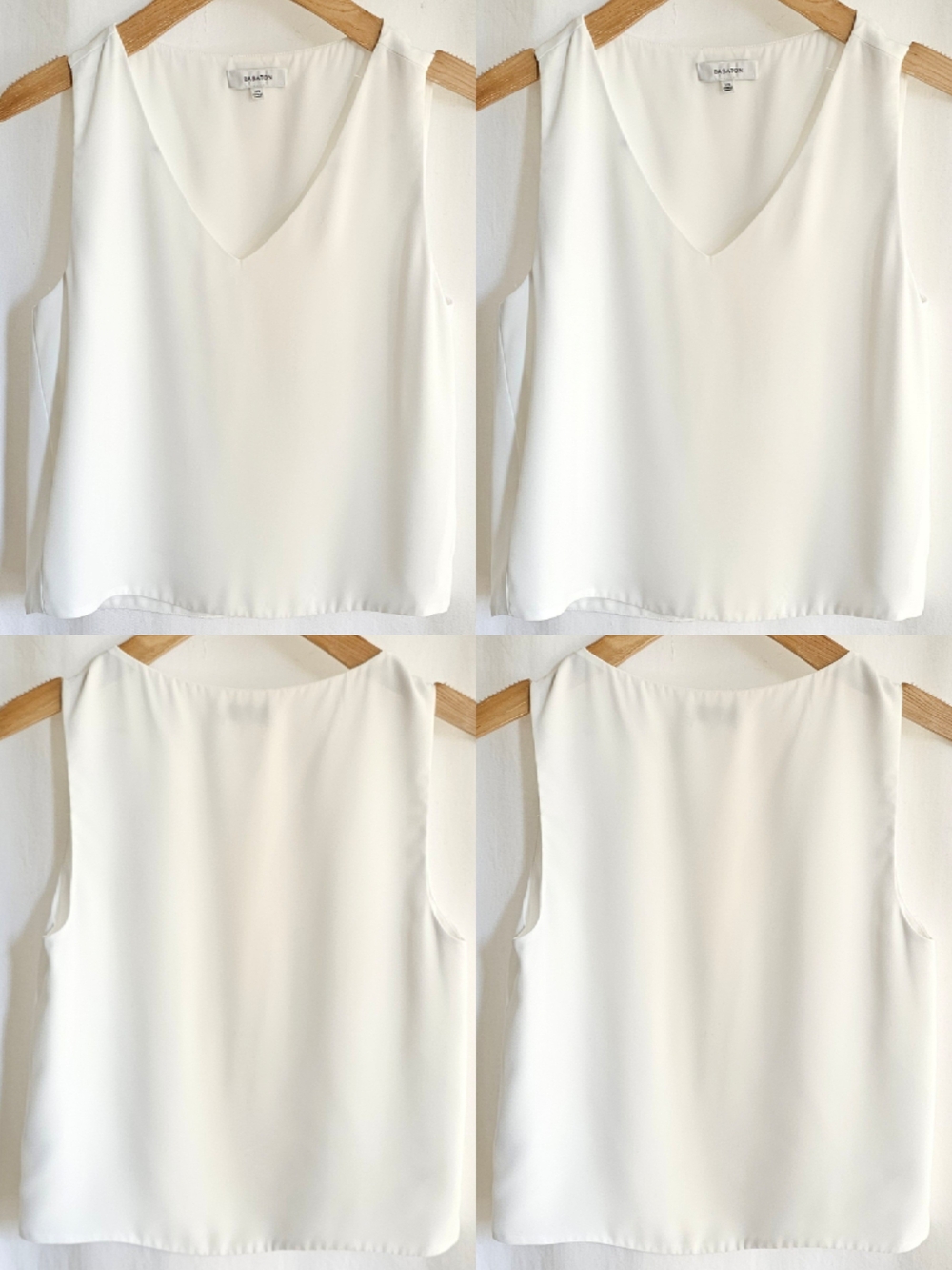 Aritzia Babaton Murphy White Sleeveless Chiffon Blouse Top - Picture 8 of 16